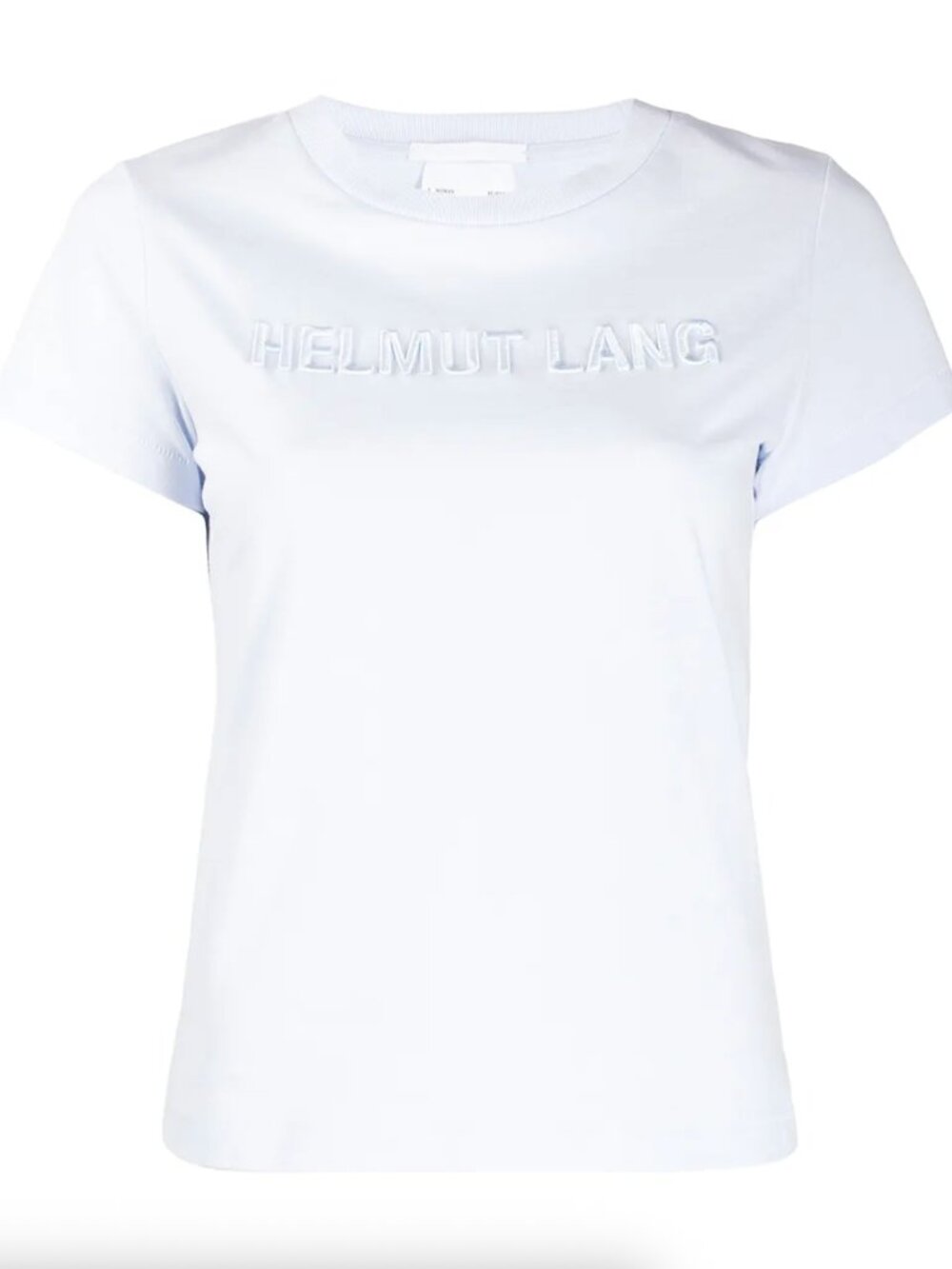 Helmut Lang Slim Logo Tee – Light Ice Blue Size XS